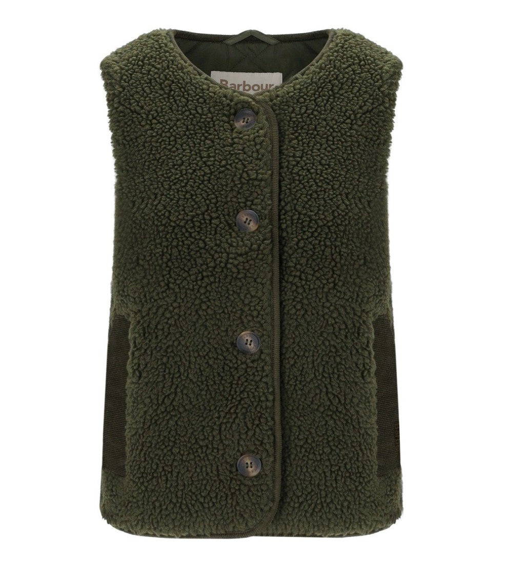 Barbour Luciana Fleece Green Vest