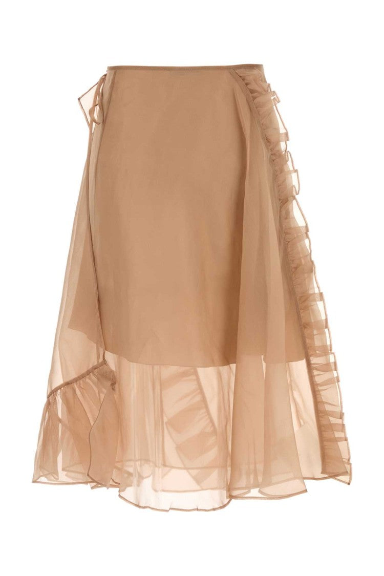 Cecilie Bahnsen Antiqued Pink Organza Skirt