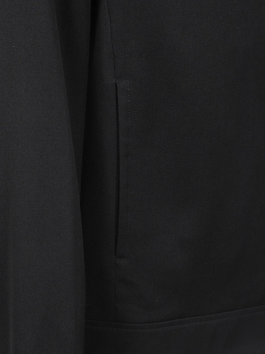Golden Goose Virgin Wool Twill Jacket With Classic Collar And Double-Slider Zip