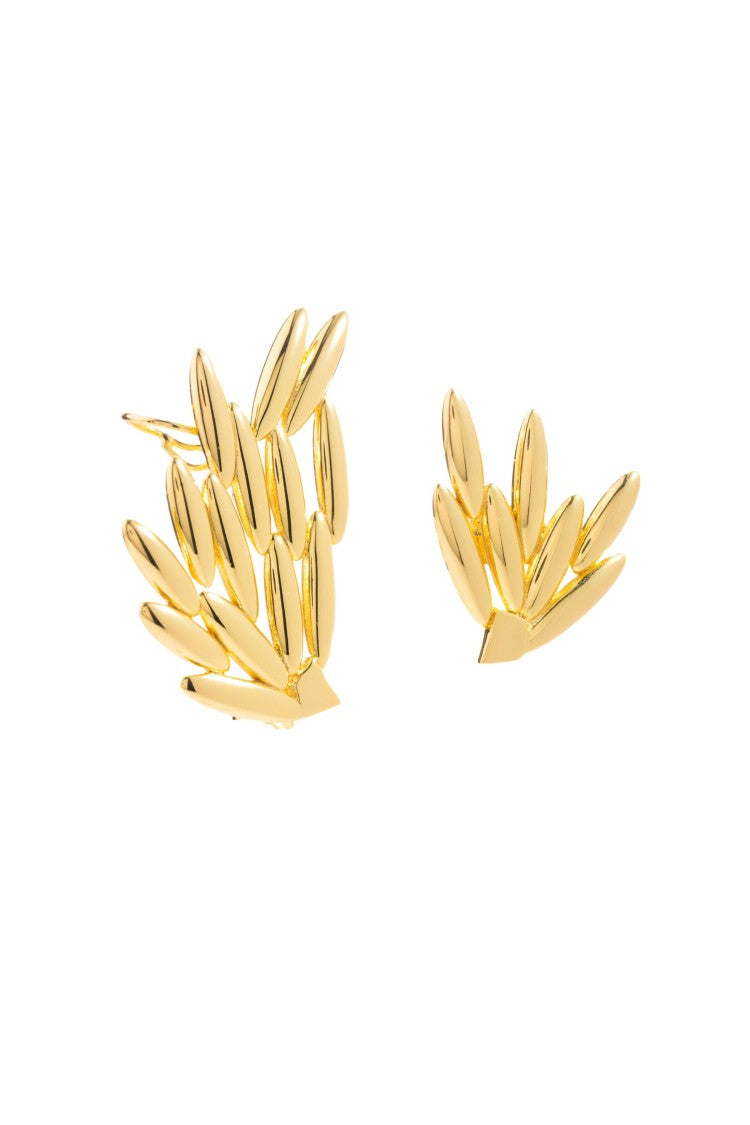 Federica Tosi Gold Blair 18K Gold Plated Bronze Metal Earrings