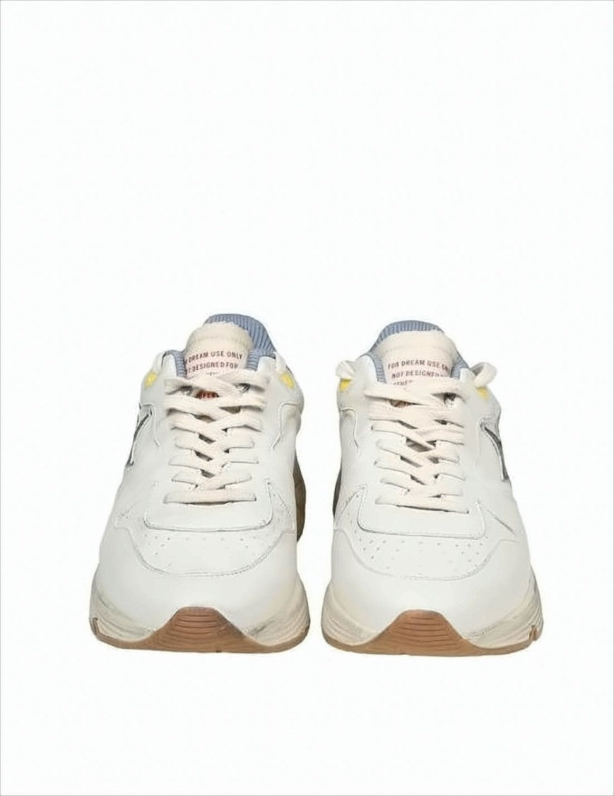 Golden Goose Low-Top Leather Sneakers With Vintage Accents