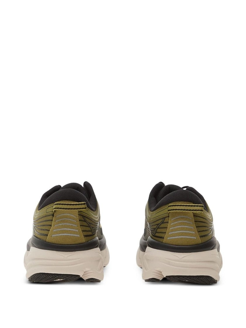 Hoka Textured Olive Green Sneakers