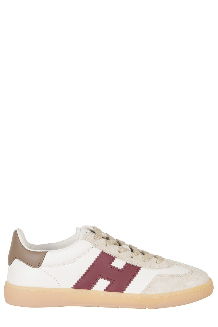 Hogan Cool Leather Accent Low-Profile Leather Sneakers