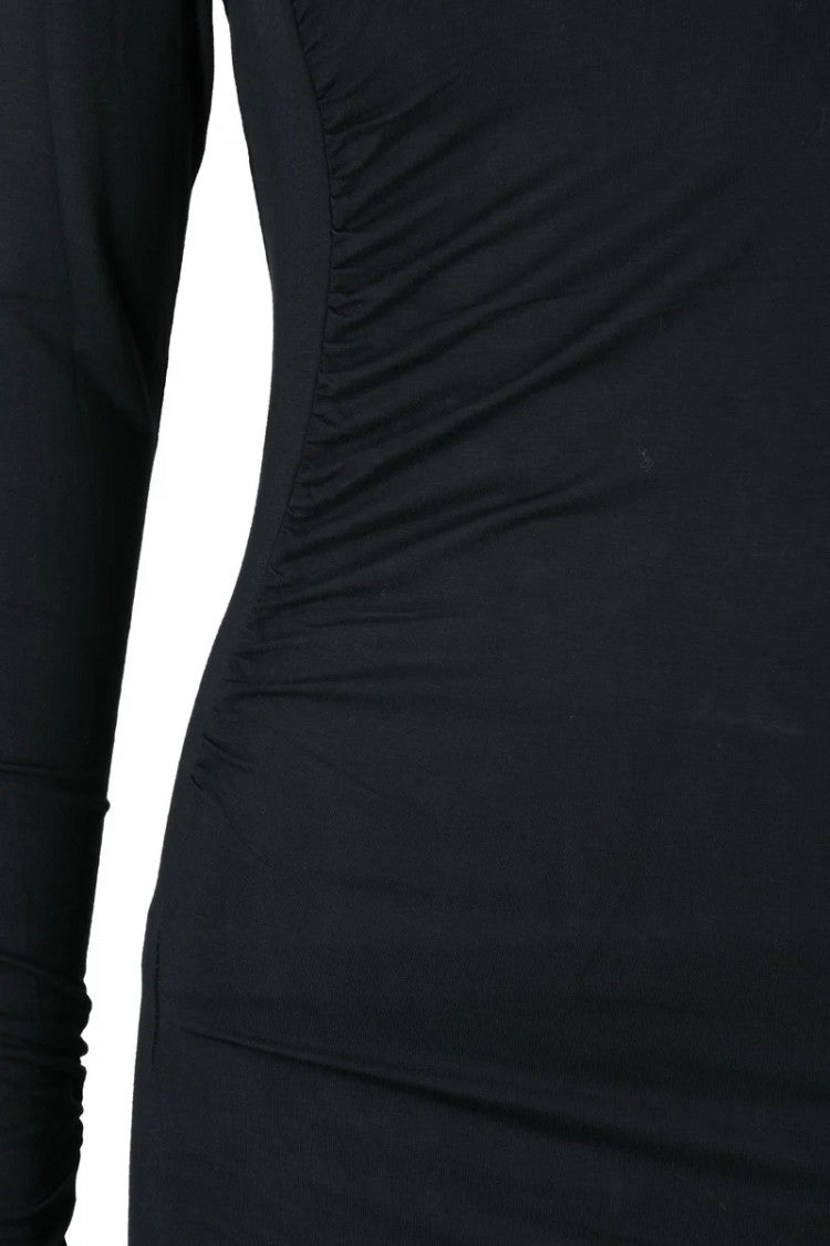 Dondup Black Jersey Maxi Dress