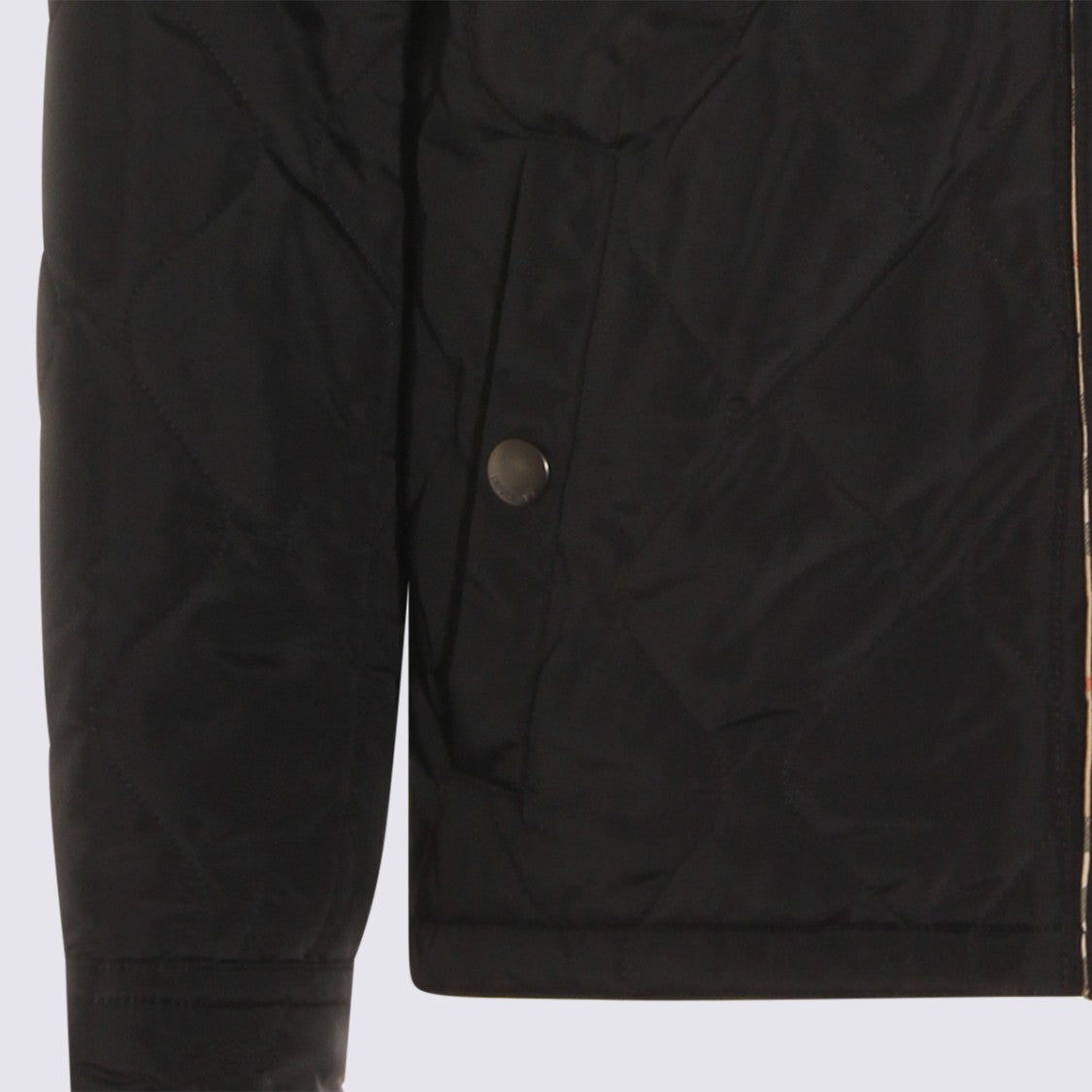 Burberry Quilted Down Jacket With Shirt Collar