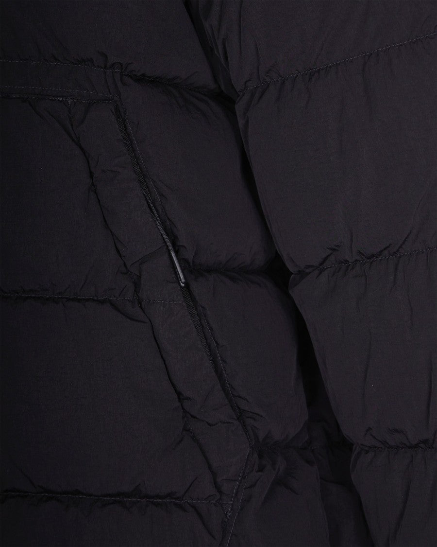 C.P. Company Padded Chrome-R Black Jacket With Concealed Zipper