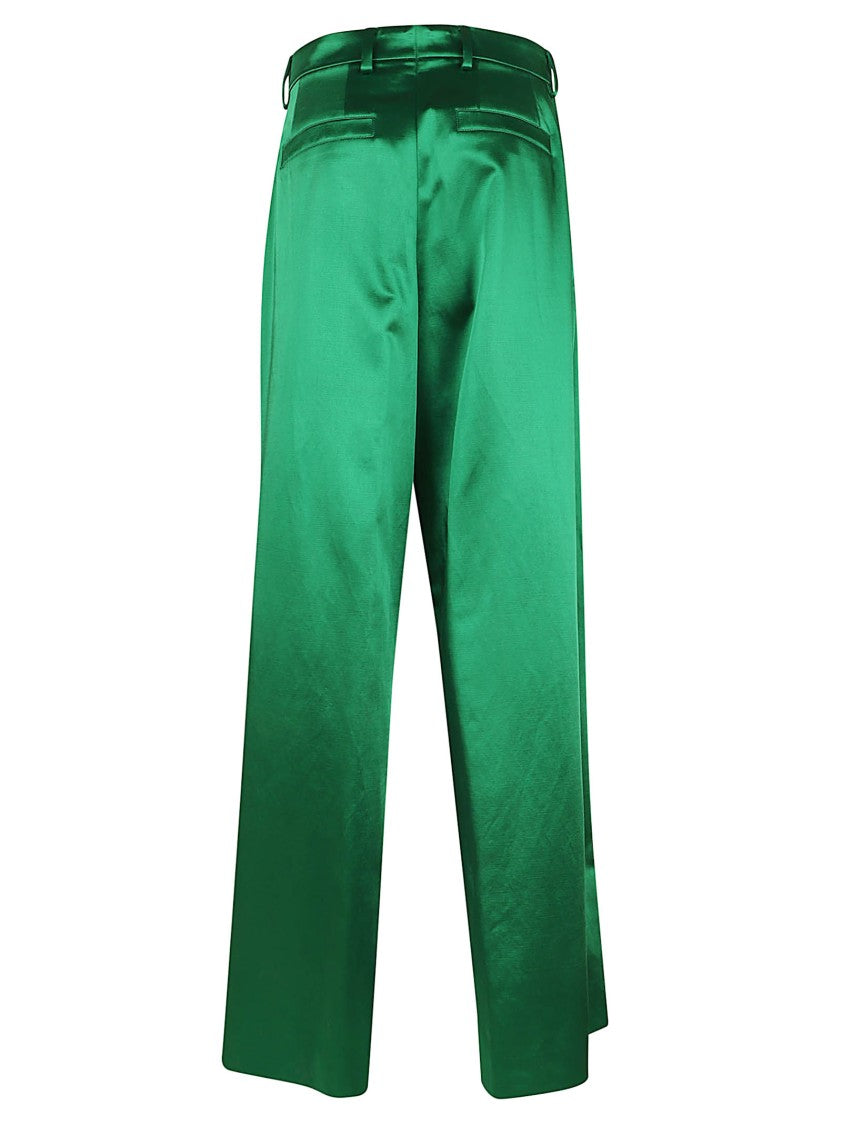 Dries Van Noten Straight-Leg Trousers With Defined High Waist And Discreet Closure