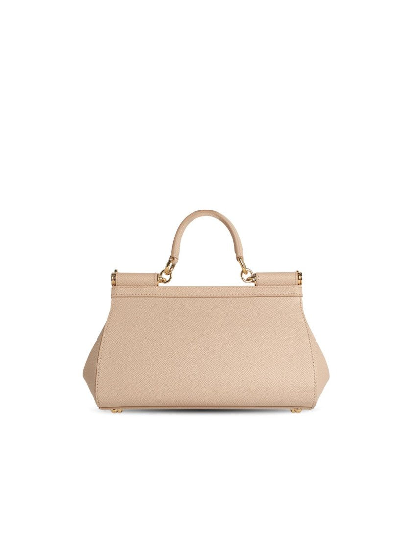 Dolce & Gabbana Small 'Sicily' Pink Leather Bag