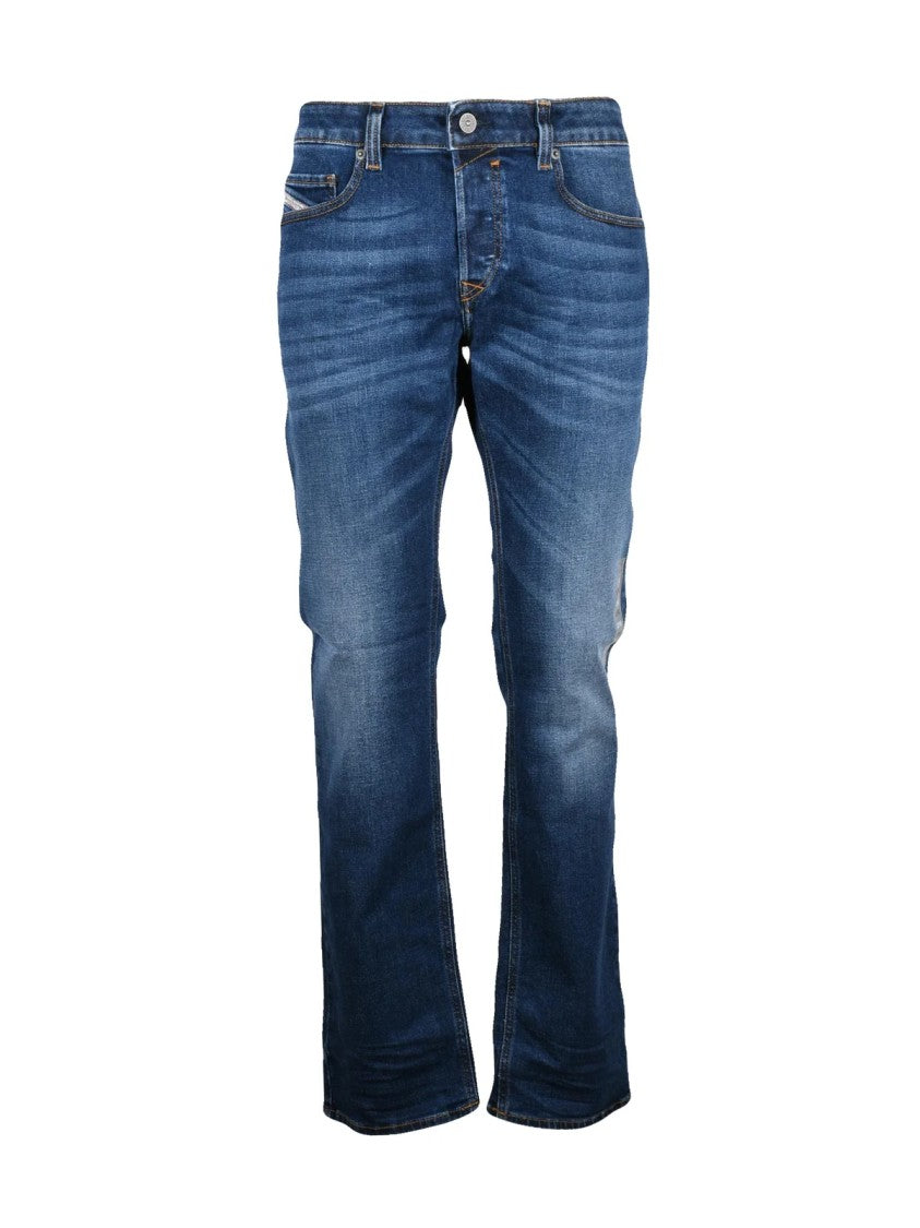 Diesel Blue Cotton-Blend Safado Straight-Leg Jeans