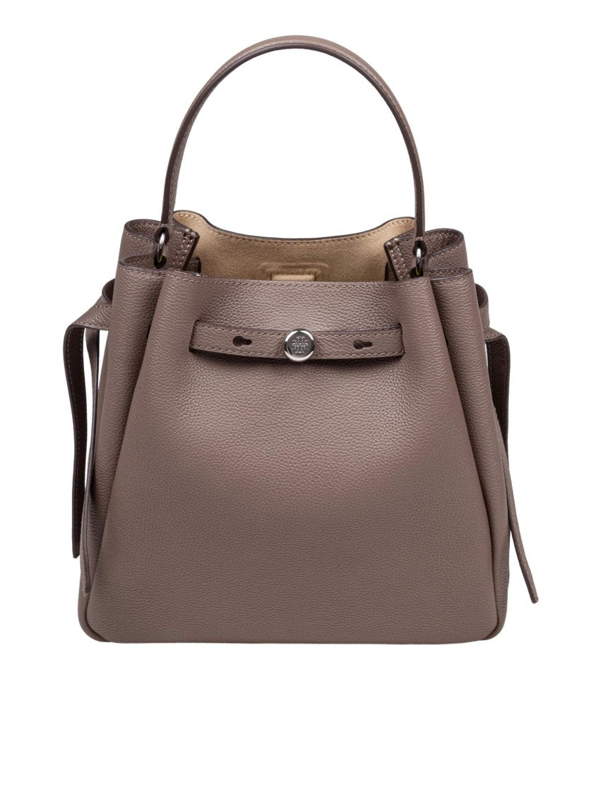 Tory Burch Romy Hammered Leather Bucket Bag