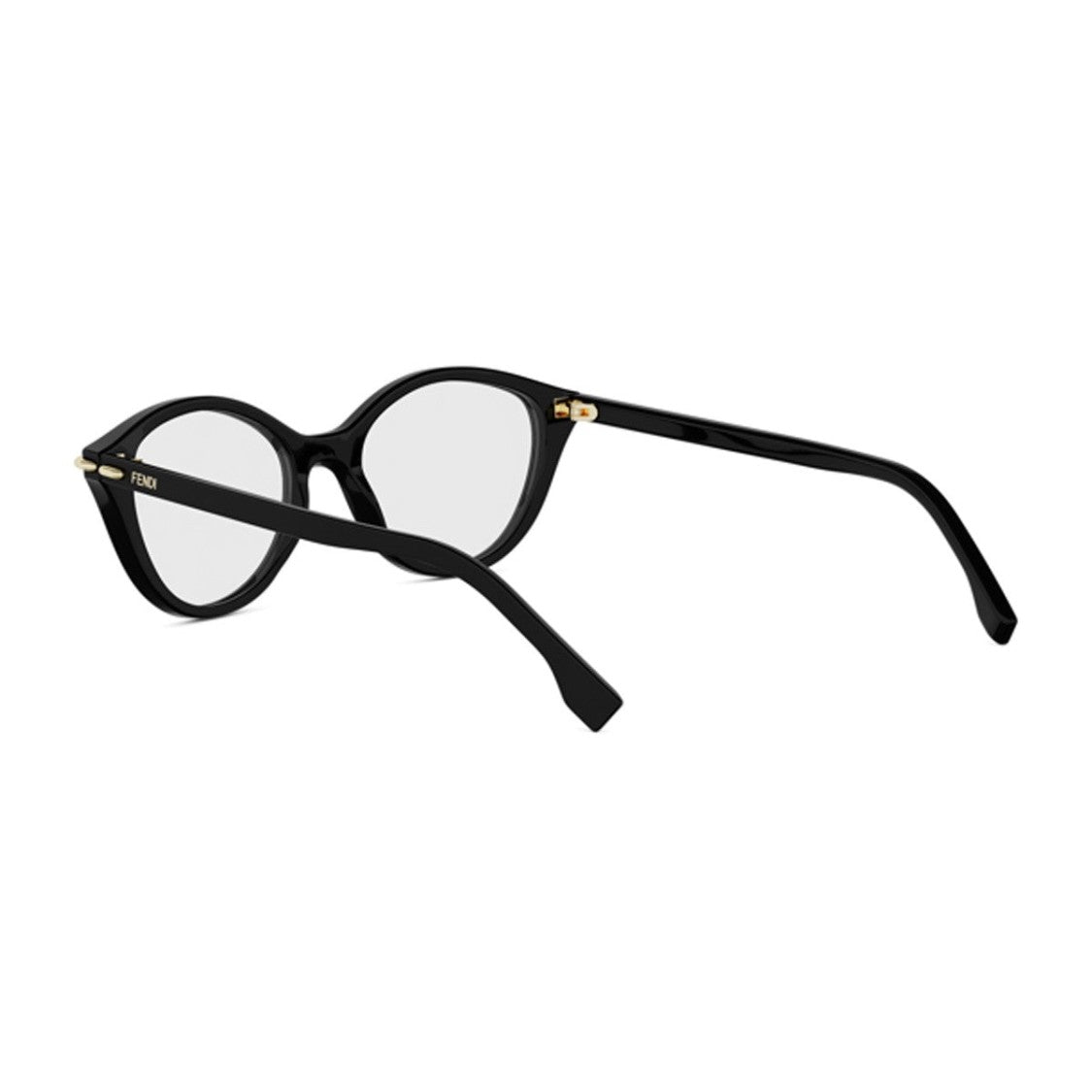 Fendi Black Selleria Acetate Round Sunglasses
