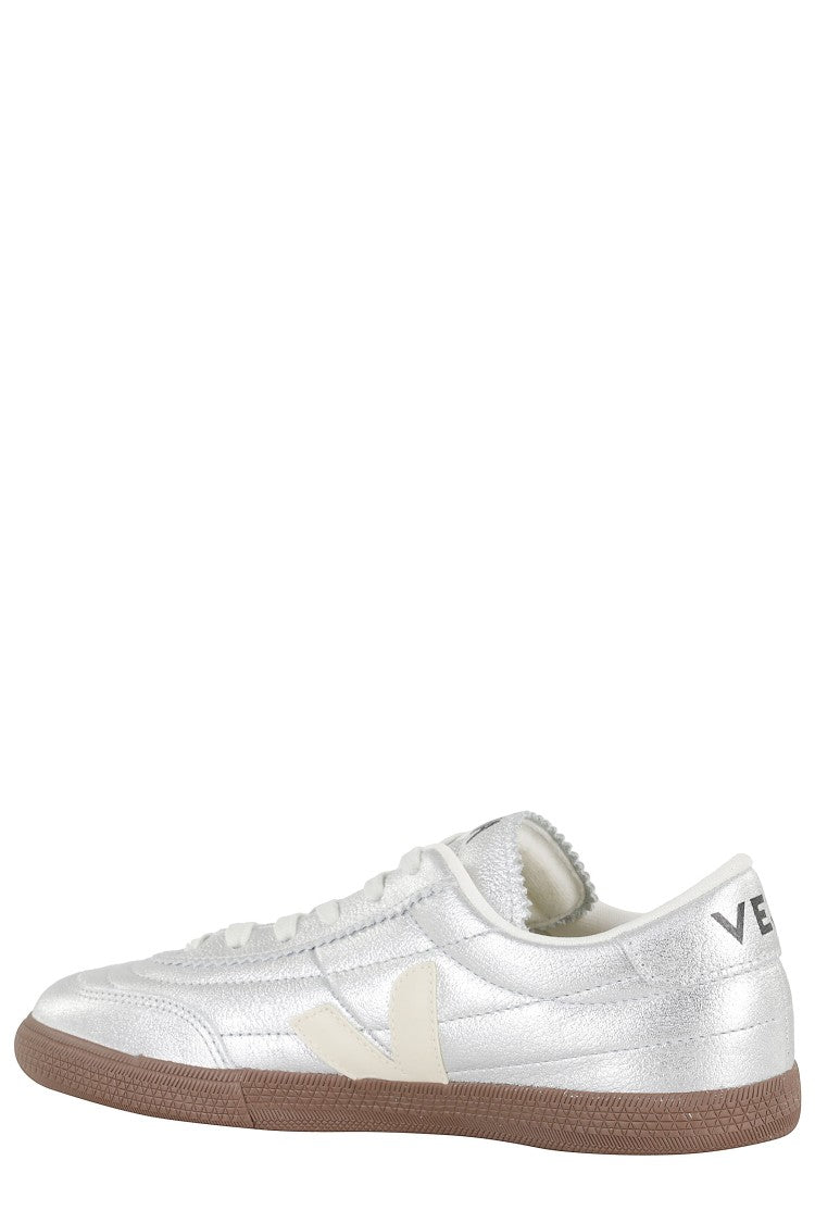 Veja Silver Panenka Ot White-Logo Leather Sneakers