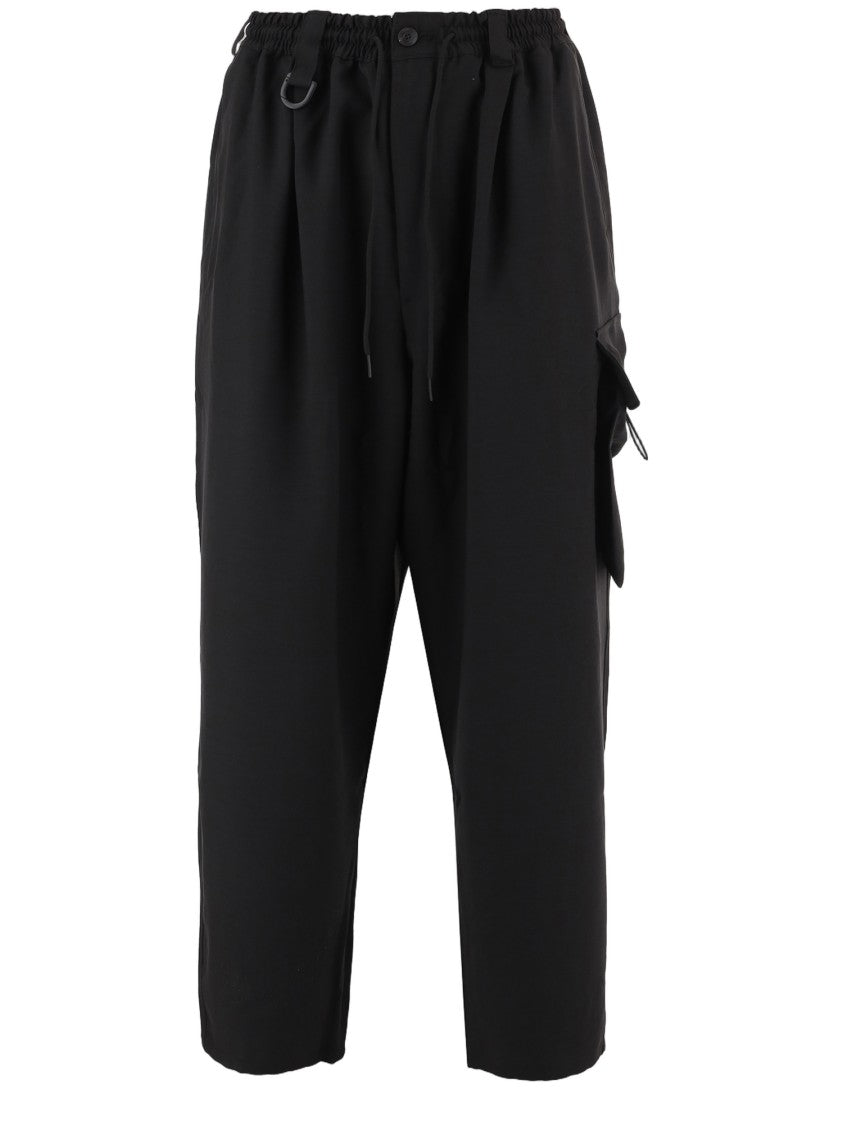 Y-3 Loose Fit Cargo Pants With Adjustable Drawstring