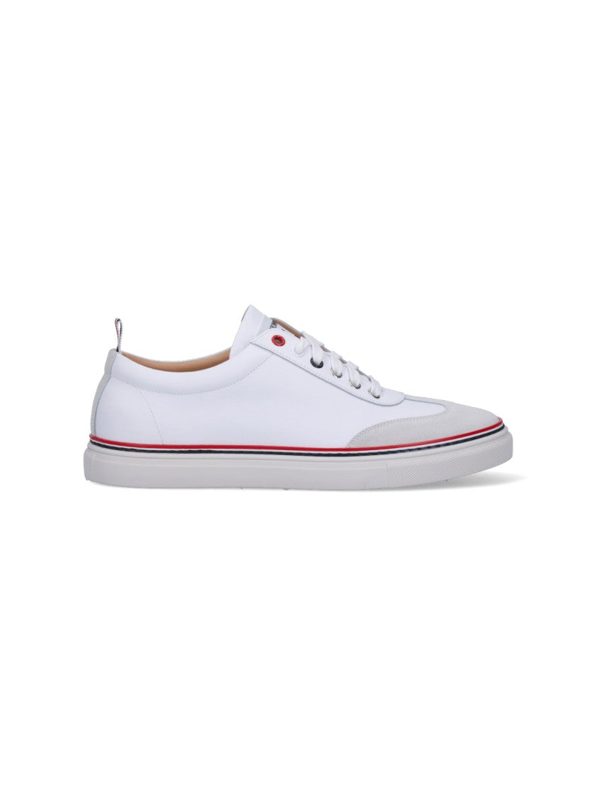 Thom Browne Tricolor Detail Sneakers – White