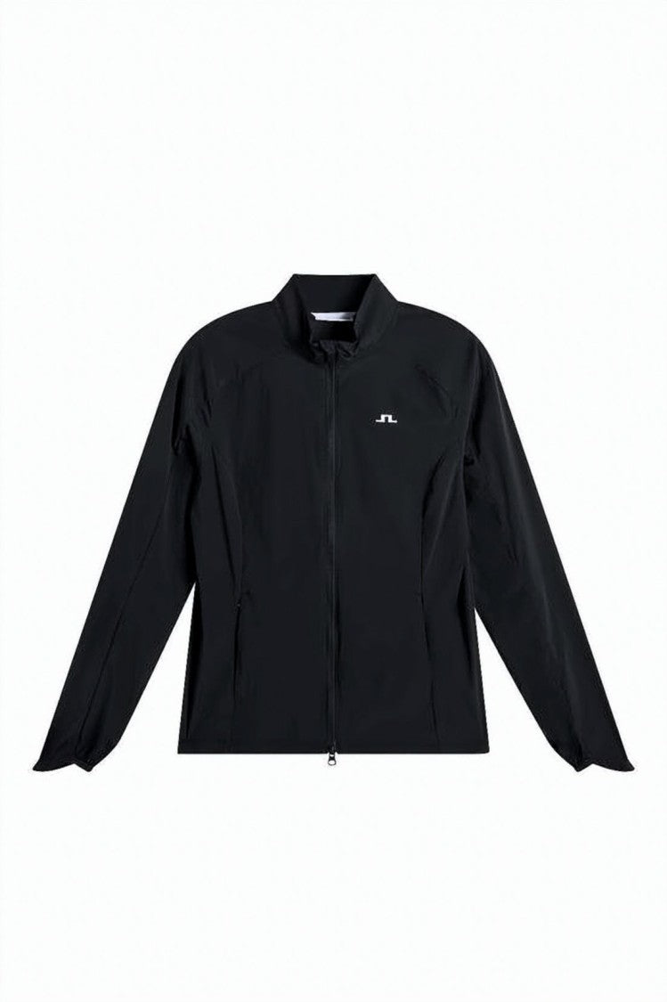J Lindeberg Sleek Minimalist Jacket With Front Zipper Closure