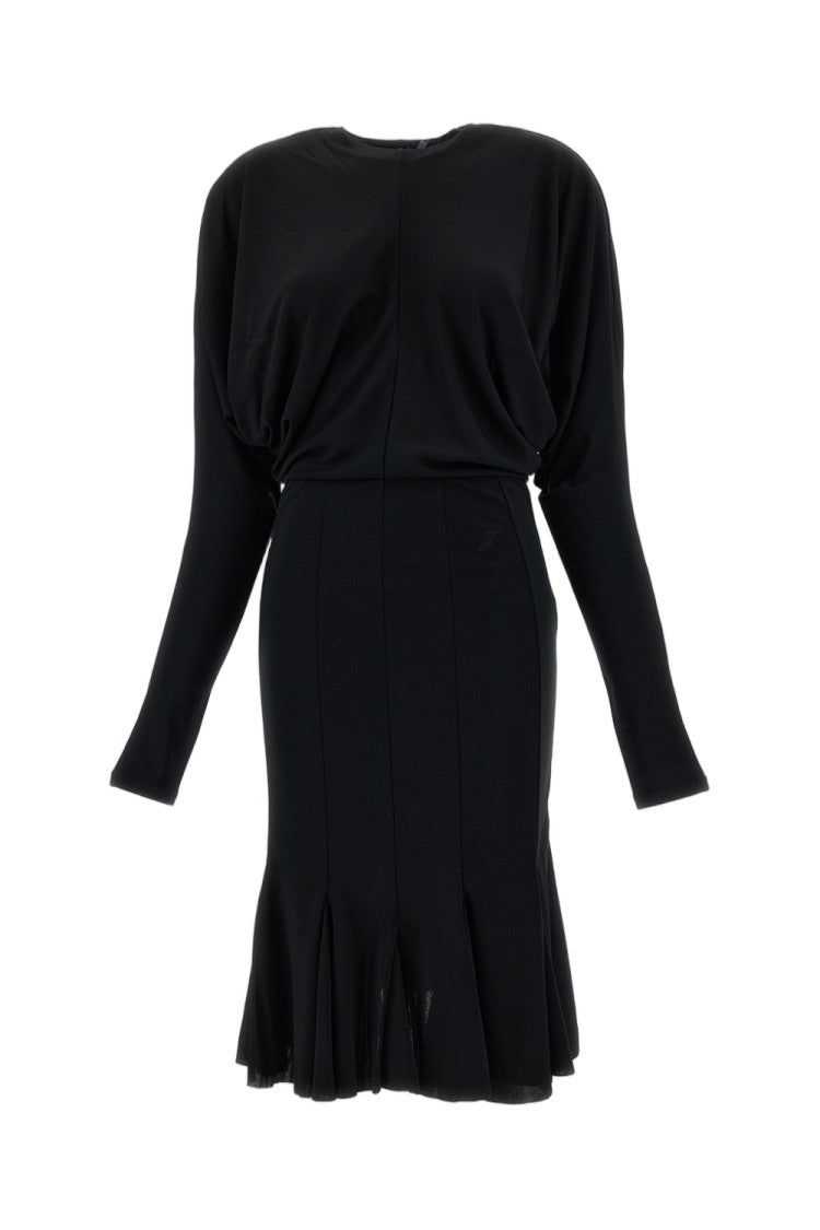 Jacquemus Black La Robe Losange Jersey Midi Dress