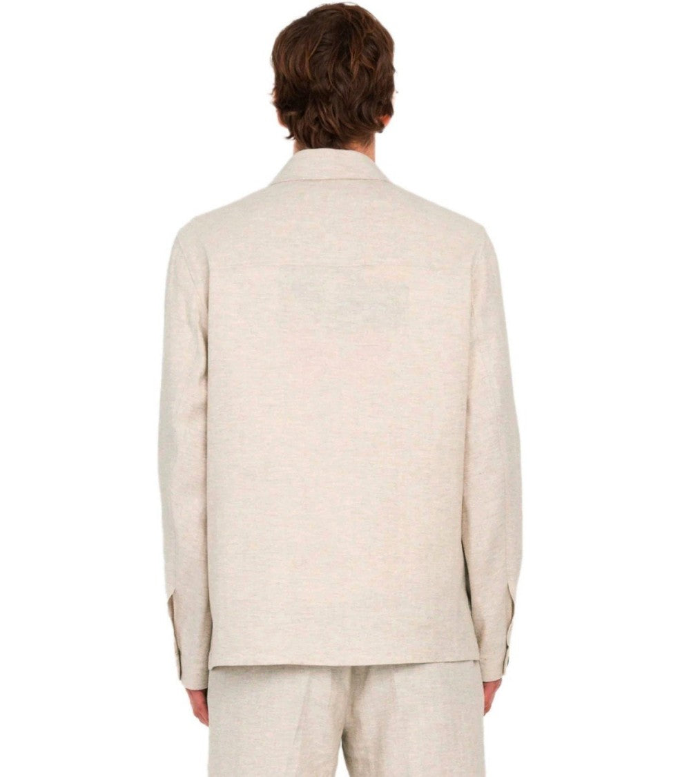 Manuel Ritz Beige Shirt-Style Jacket