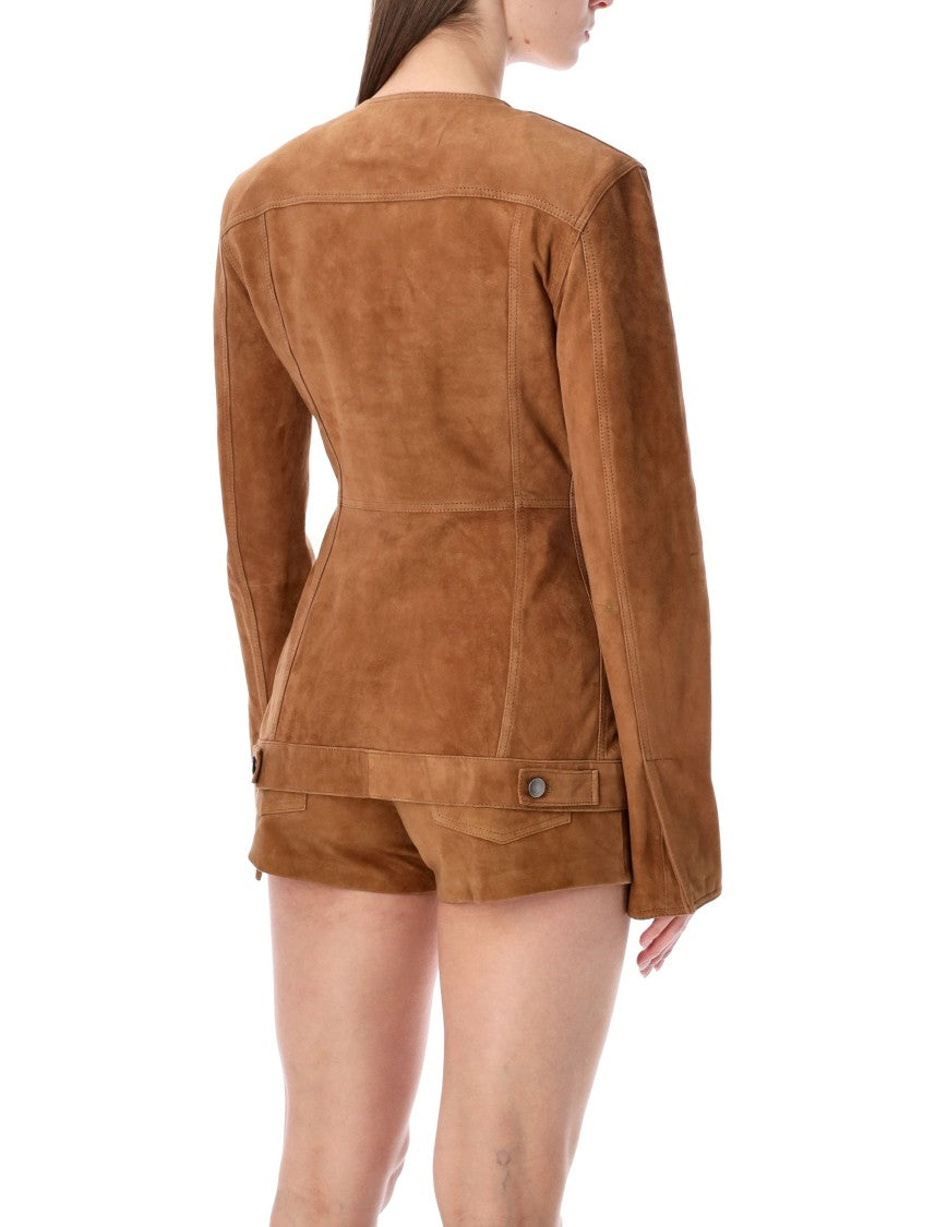 Haikure Temple Suede Jacket