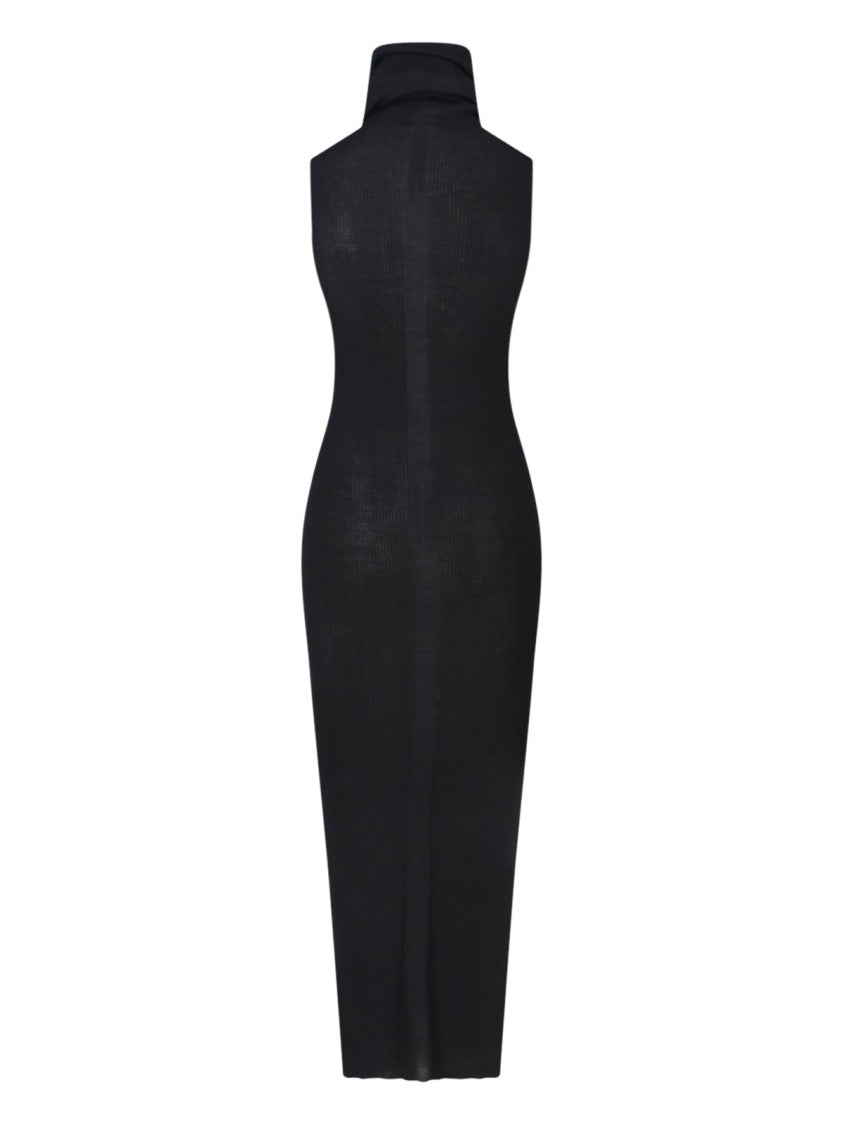 Rick Owens Maxi Knit Dress – Black