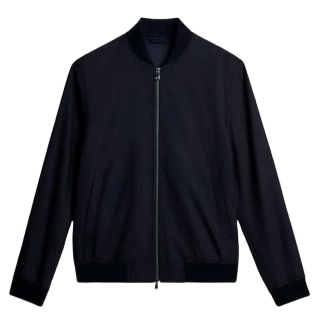 J Lindeberg Minimalist Bomber Jacket With Ribbed Details