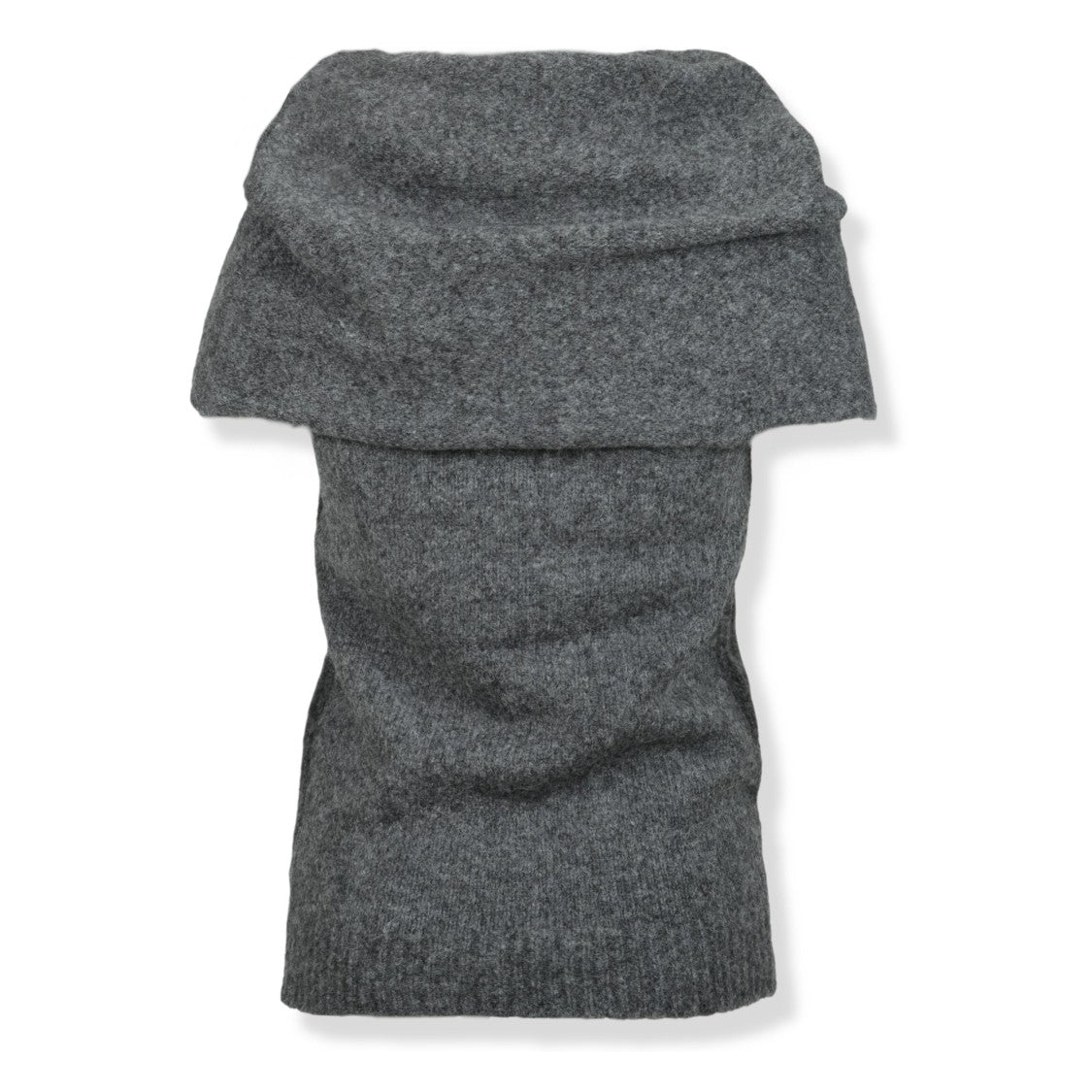 Entire Studios Sleeveless Fitted Top With Draped Collar