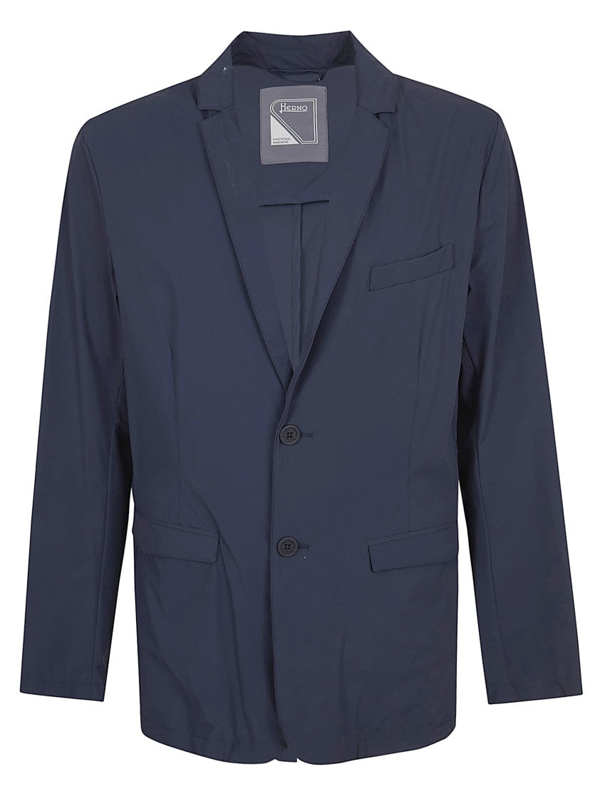 Herno Super High-Density Stretch Matte Nylon Blazer By Herno