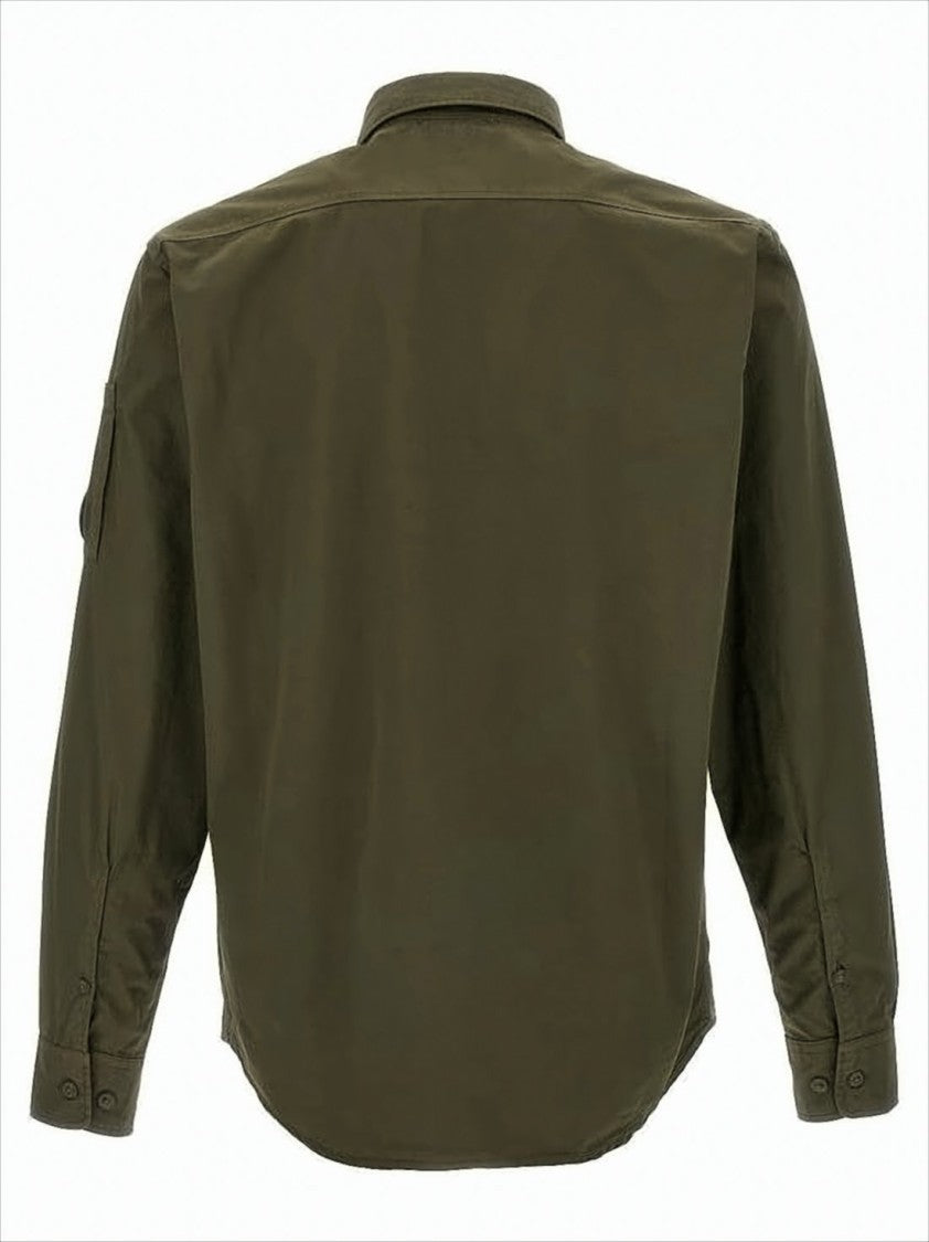 C.P. Company Long-Sleeve Utilitarian Shirt With Structured Collar