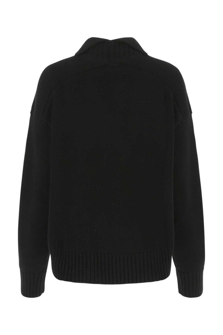 Jil Sander Black Cashmere Blend Oversize Sweater