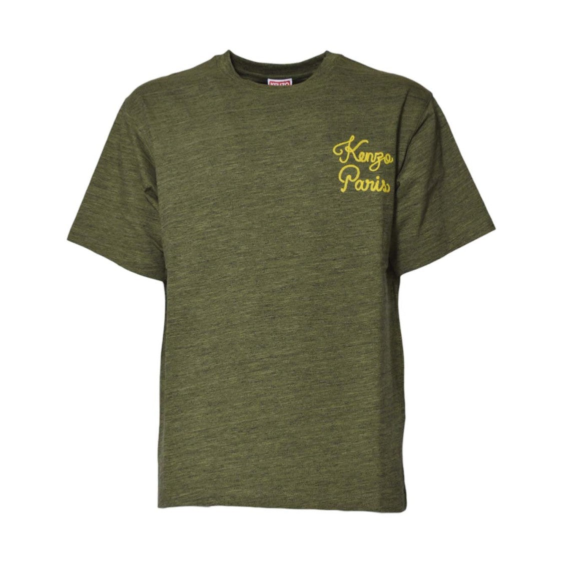 Kenzo Heathered Olive Green Crew Neck Kenzo T-Shirt