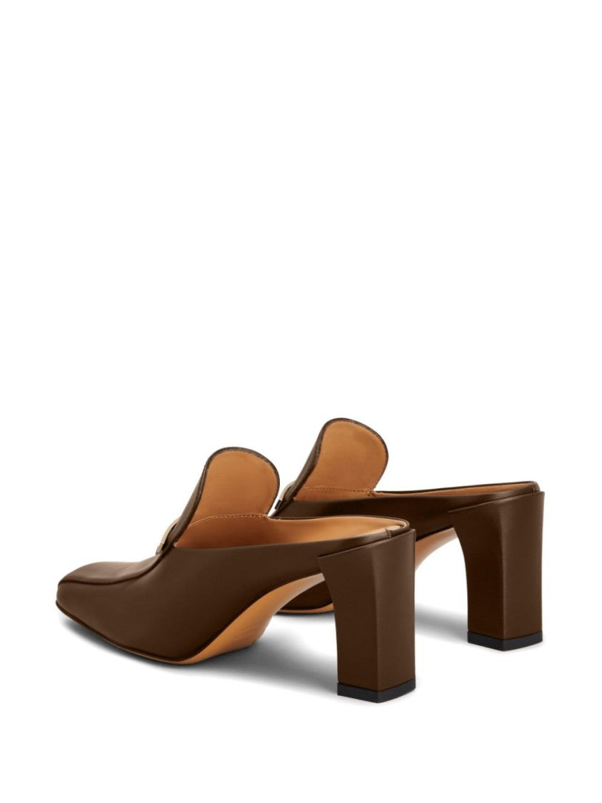 Tod's Brown Calf Leather Sandals