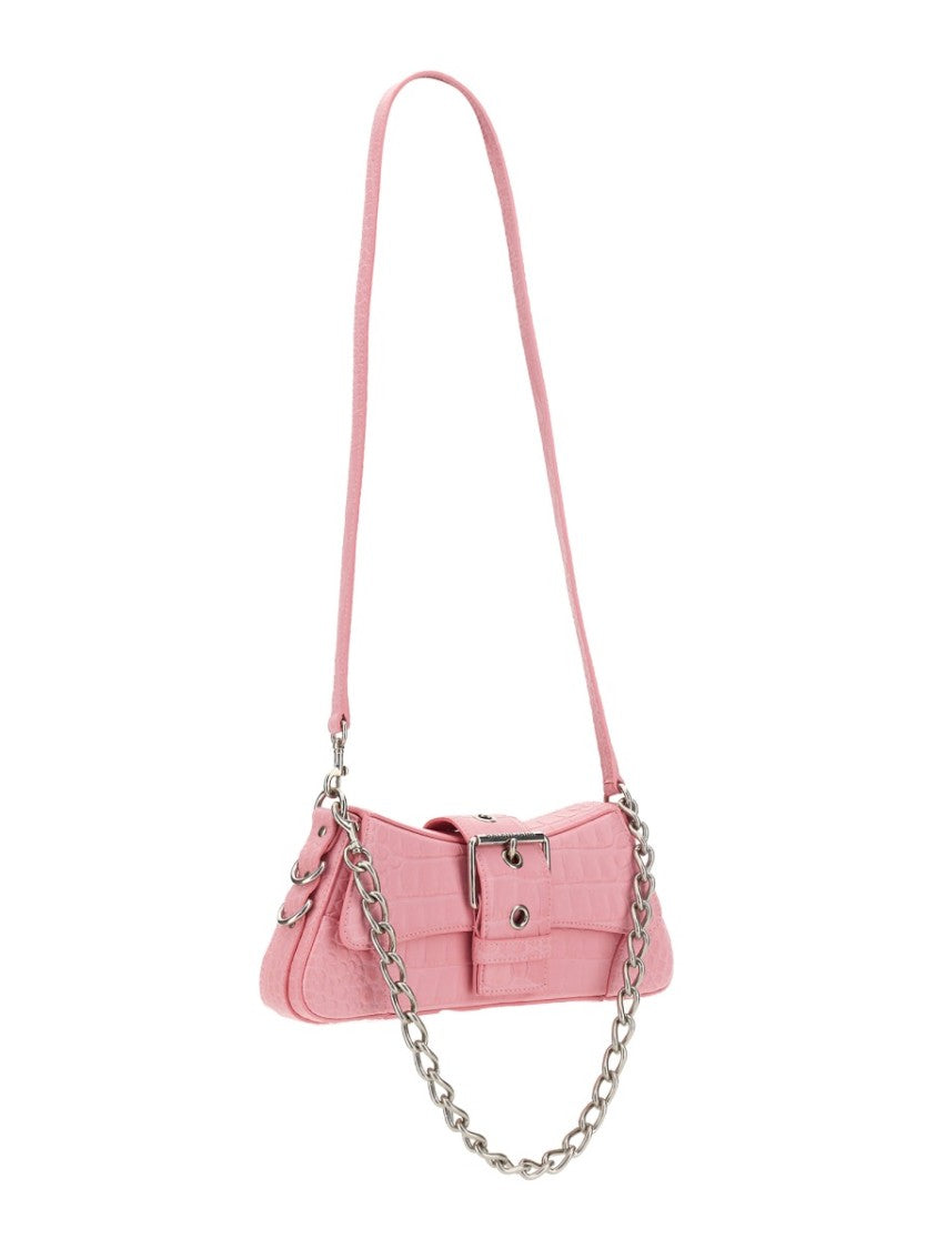 Balenciaga Sculptural Shoulder Bag In Soft Matte Calfskin Leather