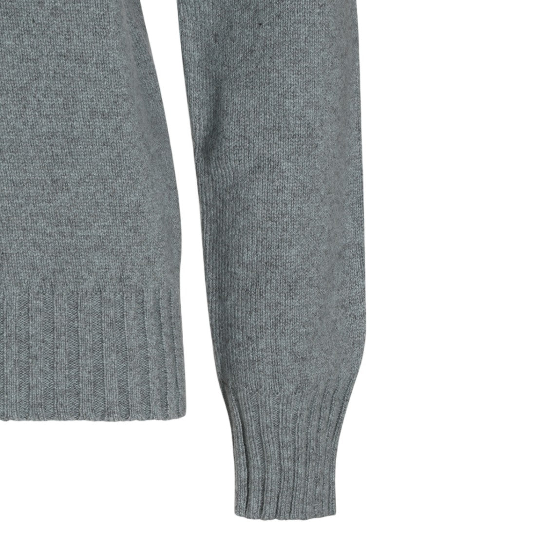 Piacenza Cashmere Fine Knit Ribbed Crewneck Sweater