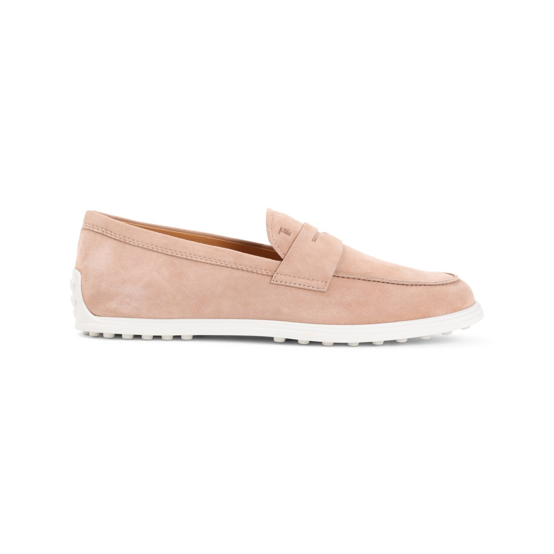 Tod's Pink Suede Leather Loafers