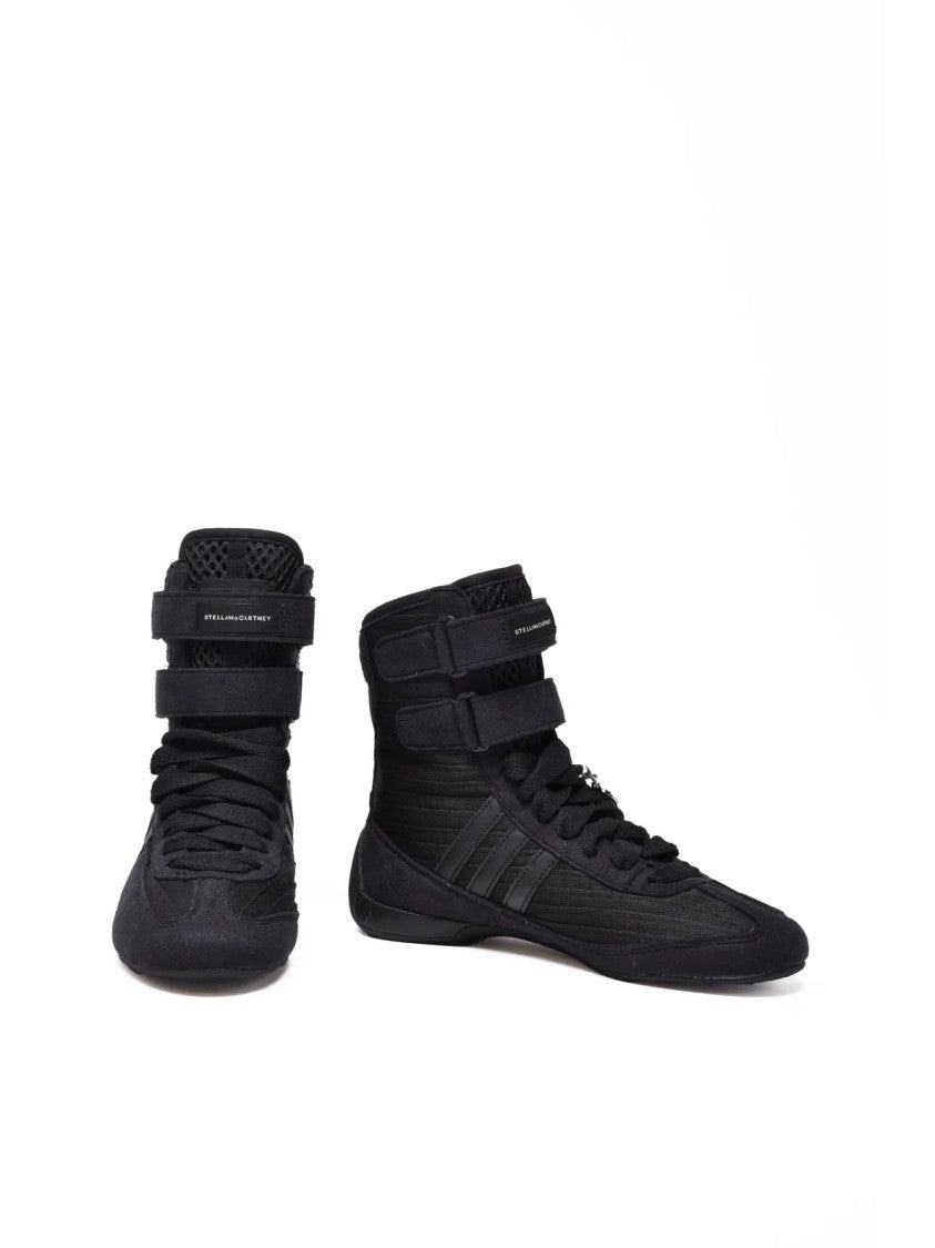 Adidas By Stella Mccartney Black Polyester-Blend High-Top Sneakers