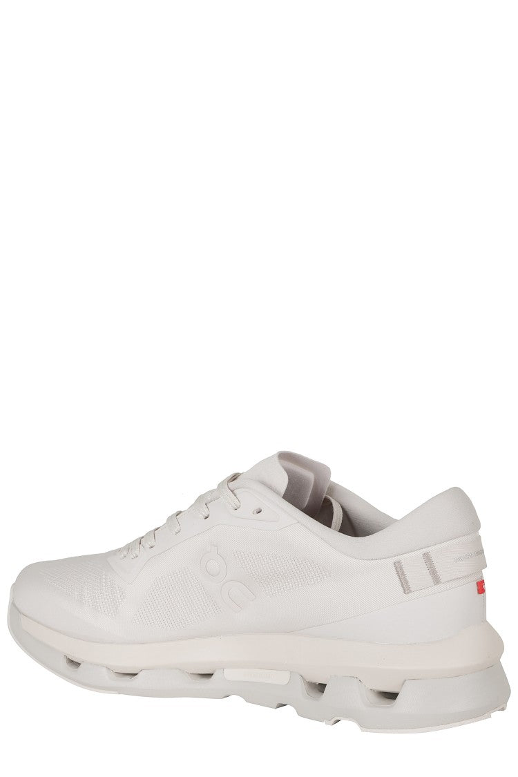 On Running Beige Cloudzone Breathable Mesh Rubber Sole Nylon Sneakers