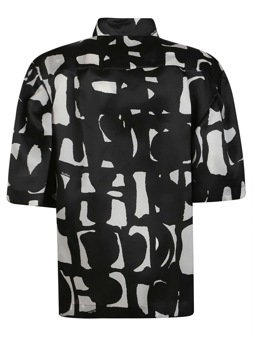 Max Mara Carella Short Sleeve Silk Blouse