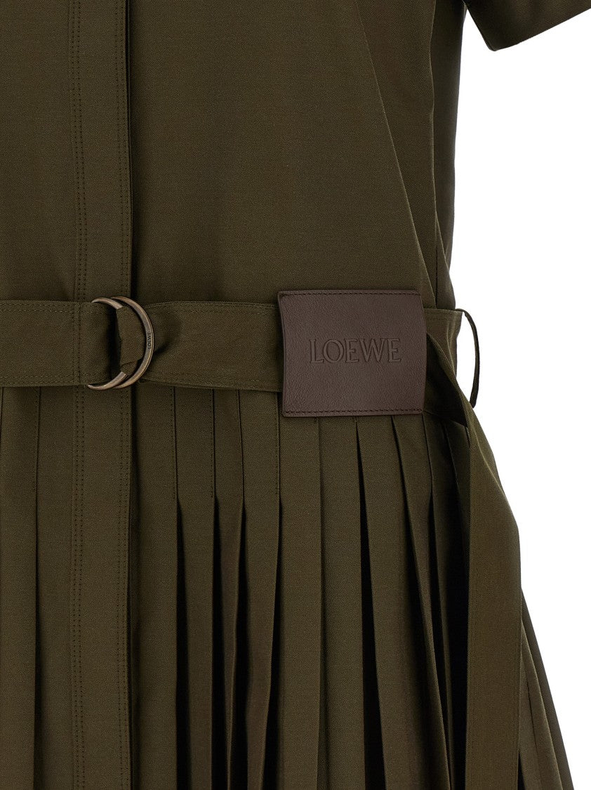 Loewe Pleated Chemisier Dress