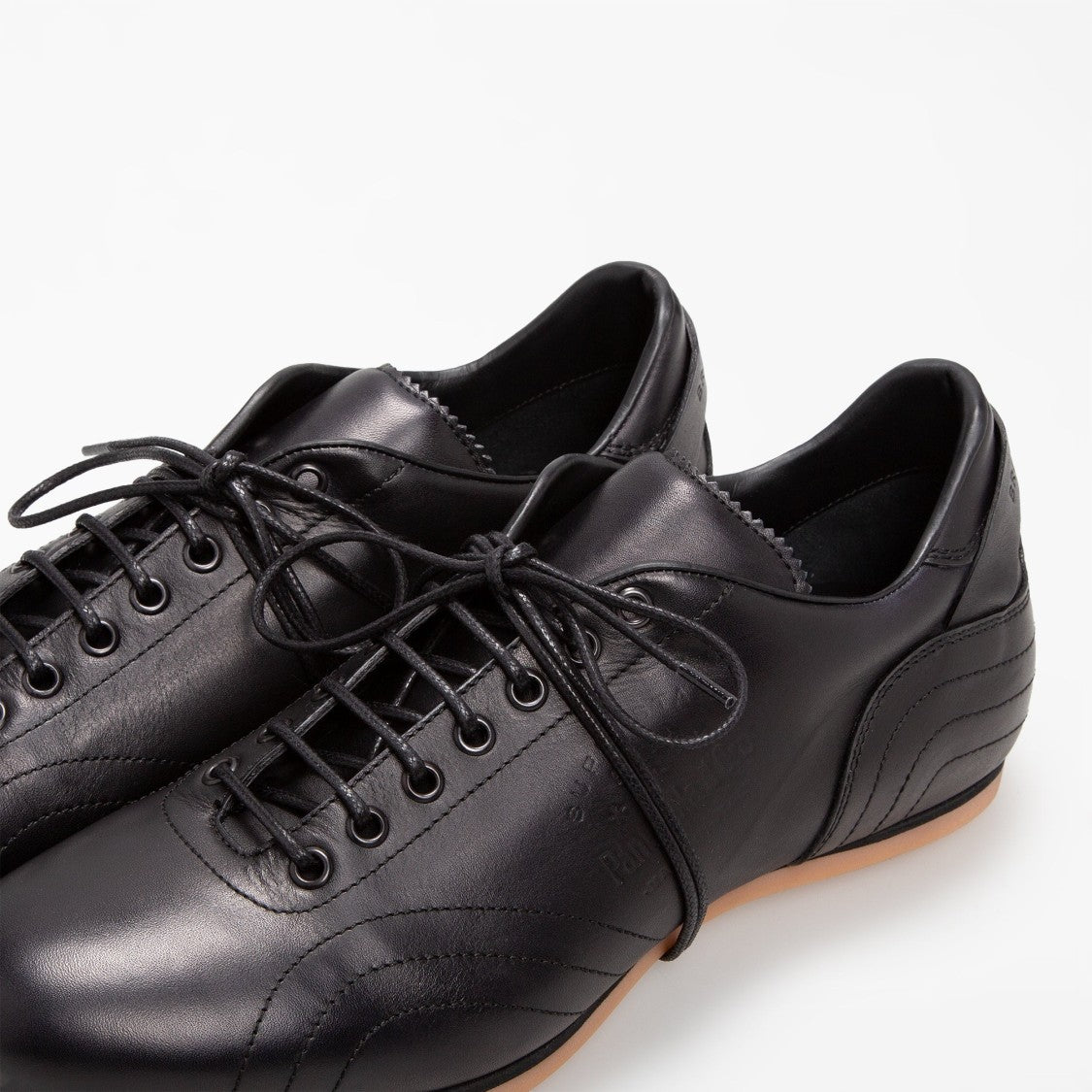 Pantofola D'oro Superleggera Leather Classic Shoes Black