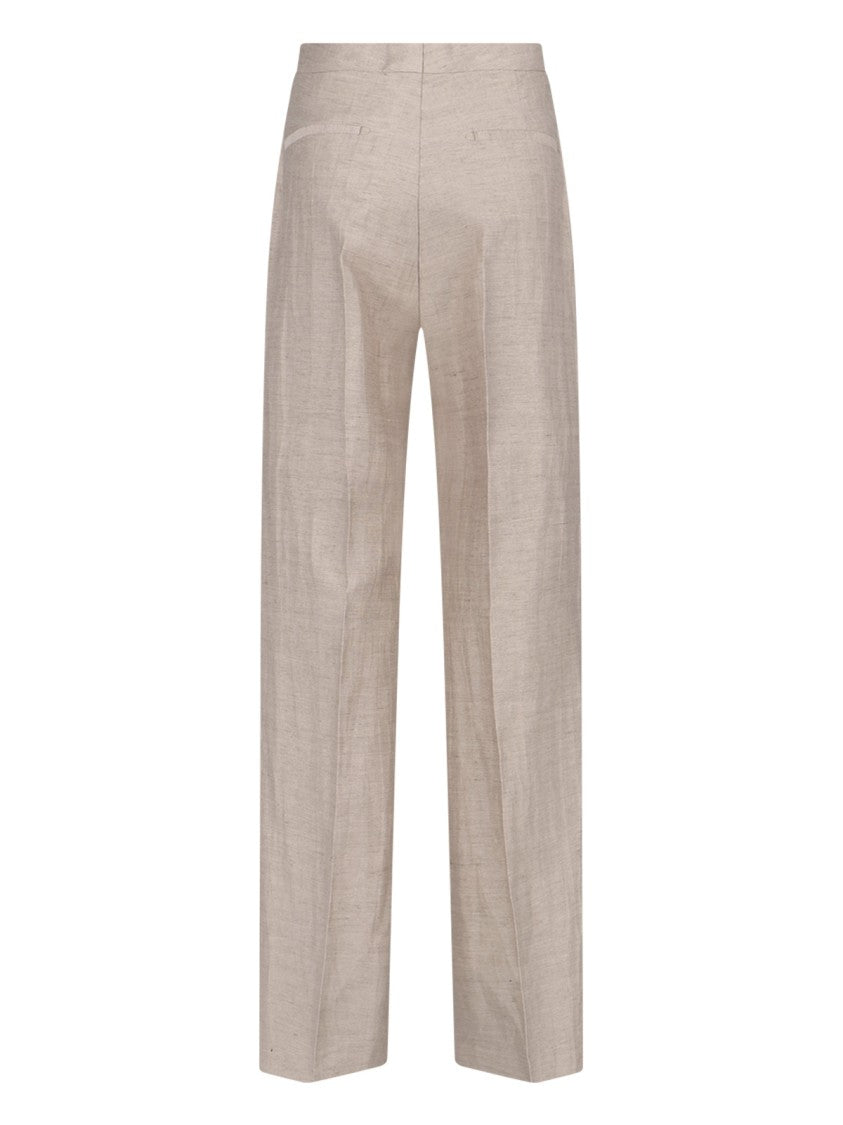 Tagliatore Adrianne Single-Breasted Suit – Beige