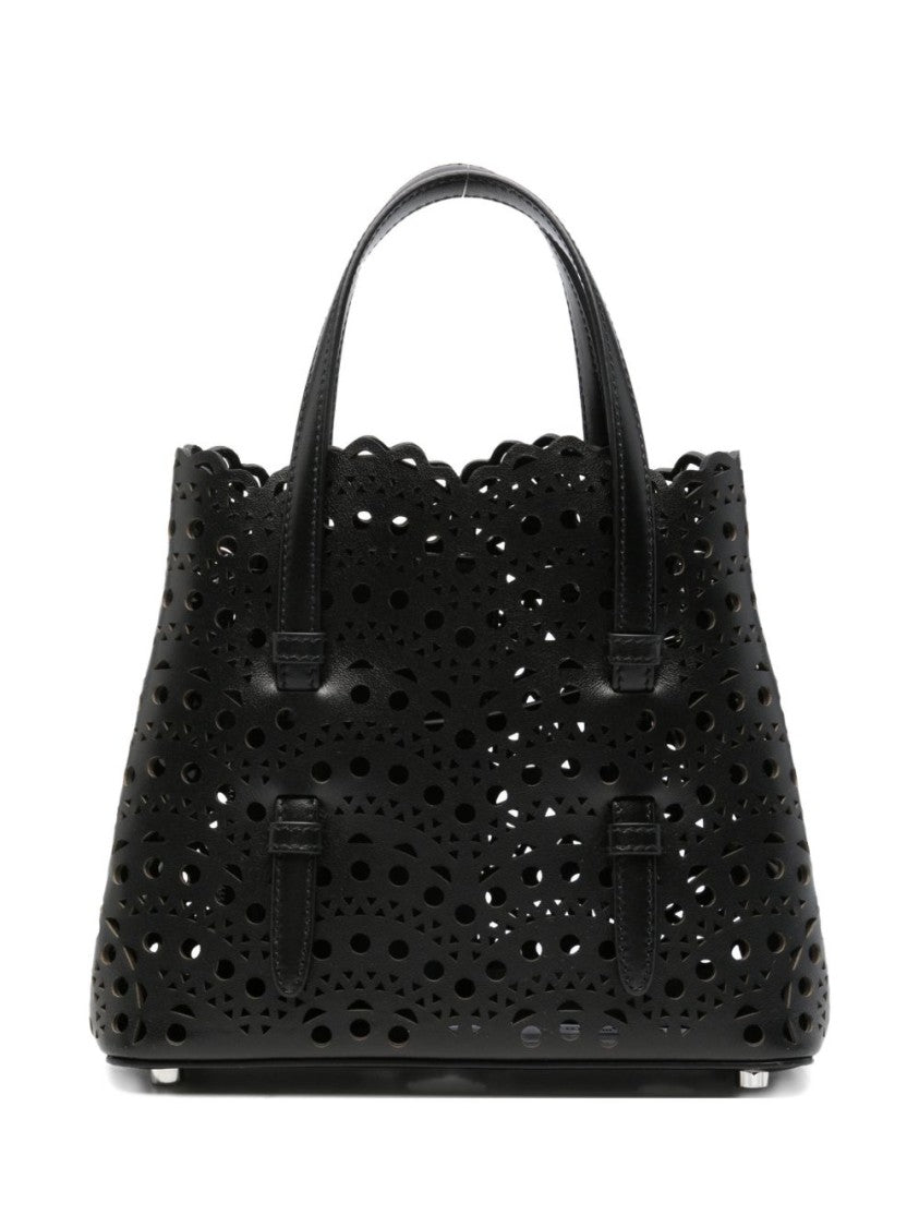 Alaïa Mina 20 Perforated Vienne Calfskin Leather Handbag