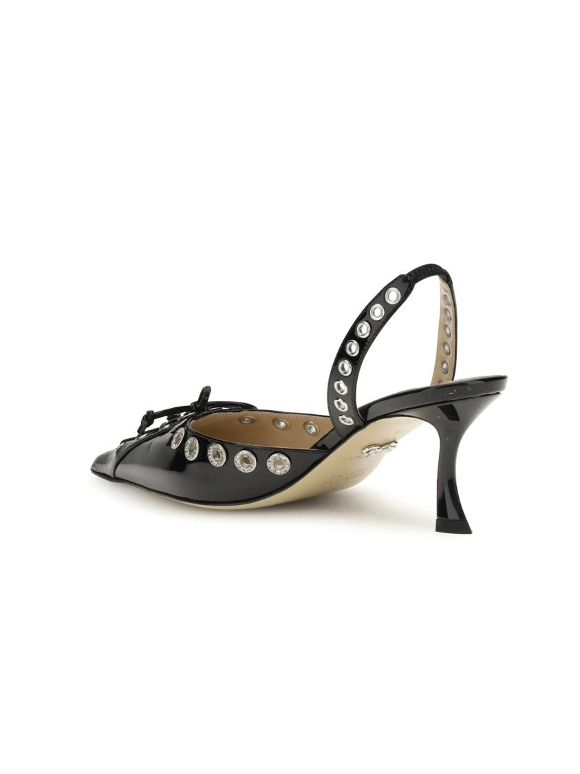 Mach & Mach Crystalized Corset Pointed Toe Slingback (65Mm)