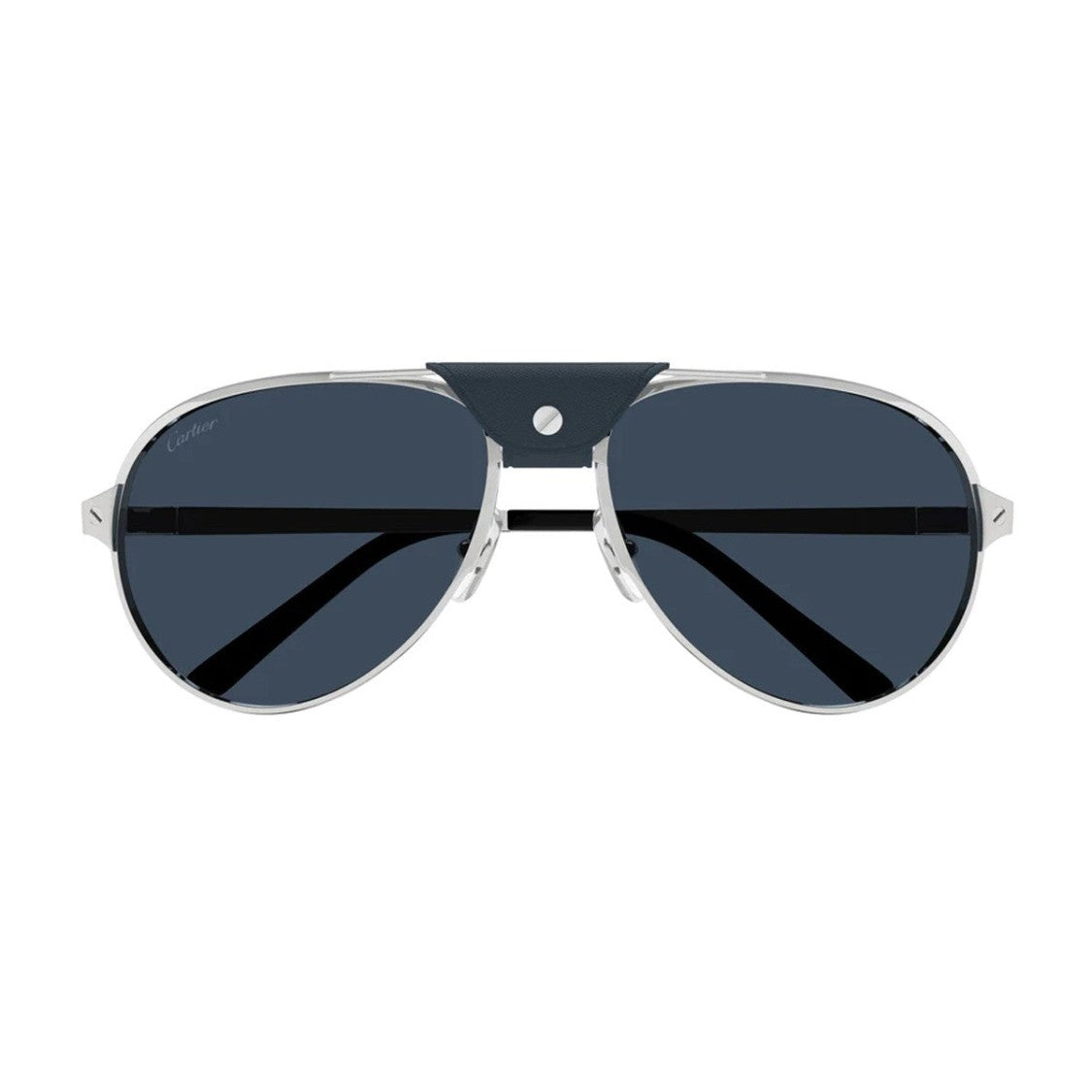 Cartier Blue Ct0034s Santos Metal Sunglasses