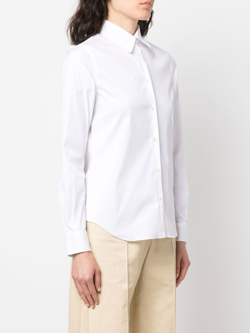 Aspesi Tailored White Button-Up Shirt