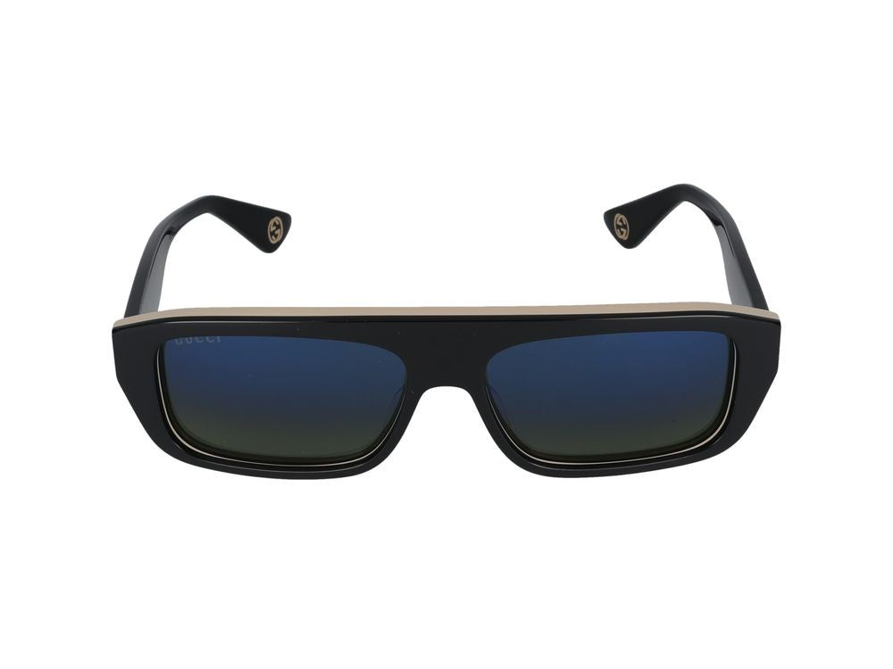 Gucci Black Bold Oversized Square Sunglasses