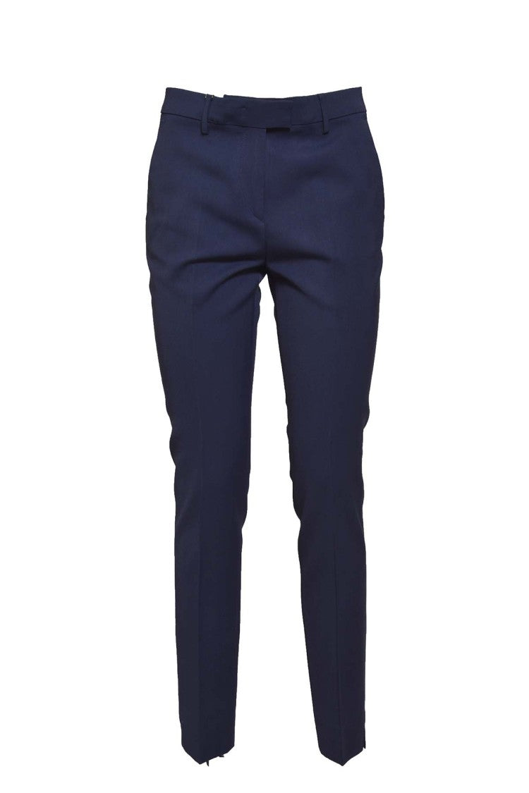 Etro Blue Viscose Straight Trousers