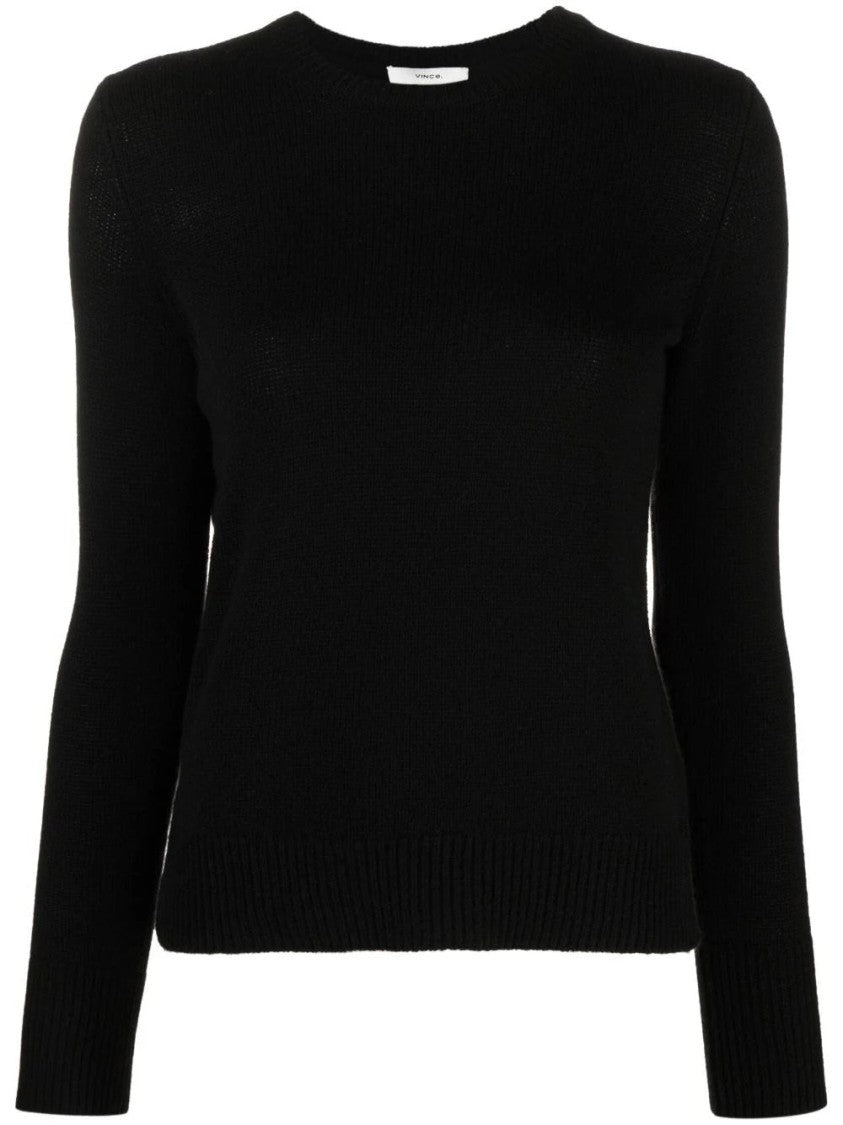 Vince Fitted Cashmere Long Sleeve T-Shirt