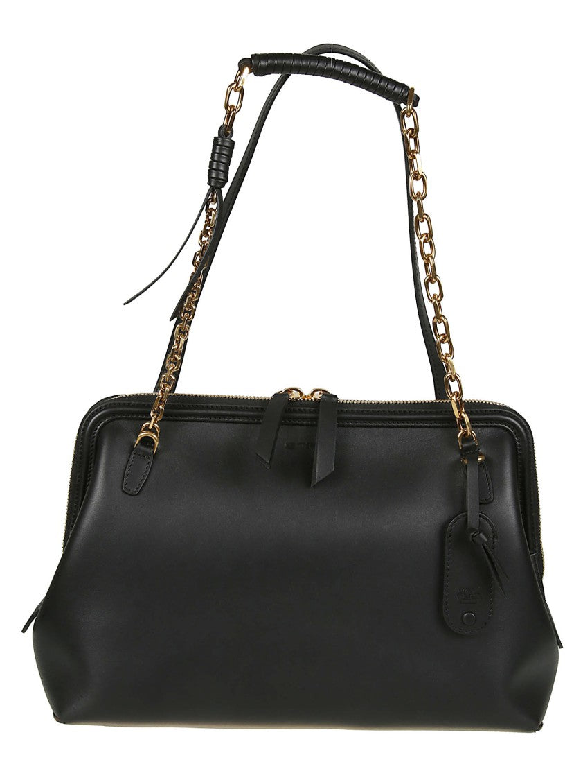 Etro Medium Doctor Calf Leather Shoulder Bag