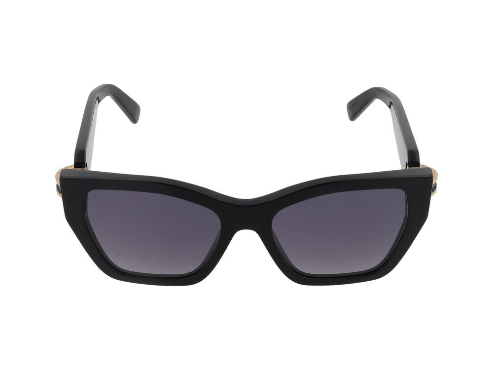 Bulgari Oversized Square Frame Gold-Tone Accent Sunglasses
