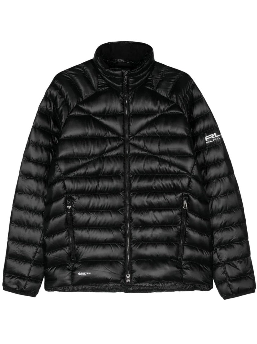 Ralph Lauren Rlx Quilted Black Insulated Bomber Jacket