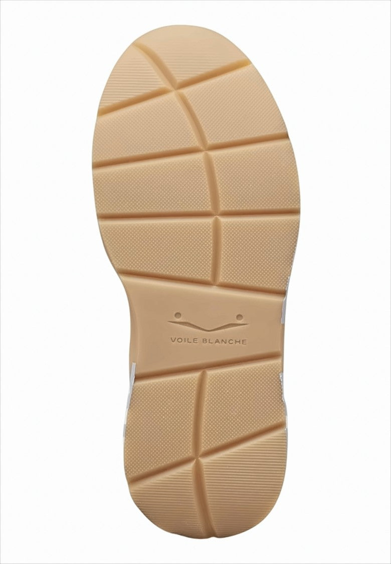 Voile Blanche Layered Suede And Mesh Sneakers